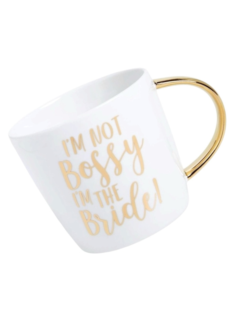 new Bride Boss Coffee Mug ✶ Gold Handle ✶ Gold Foil Script ✶ Ceramic White ✶ - Picture 6 of 16